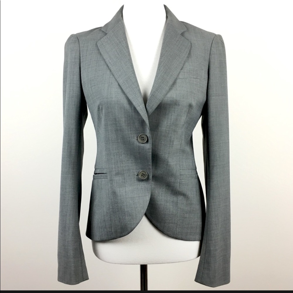 Theory Brandon Broadway Blazer 10 Gray